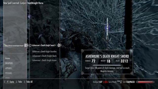 skyrim mod (death knight of tamriel) смотреть онлайн