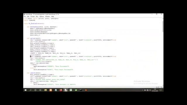 Tampilan (VISUAL) sistem pencatatan nikah menggunakan Qt designer, python, mysql, dan PyQt5. смотреть онлайн