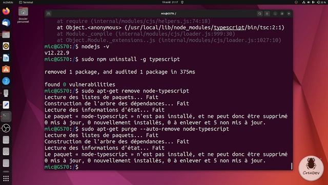 Installation d'un environnement de développement Front-end, Node.js, Typescript, SASS. смотреть онлайн
