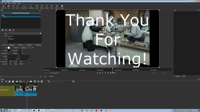 How To Add Text To Your Video Clip In ShotCut I.e. For An Intro Or End Screen