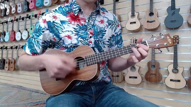 Kala Satin Mahogany Tenor Ukulele - Sound Demo смотреть онлайн