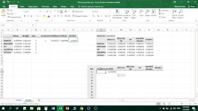 Making Efficient frontier with five assets by using solver|Excel| смотреть онлайн