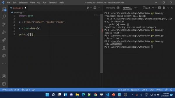 46. JSON in Python
