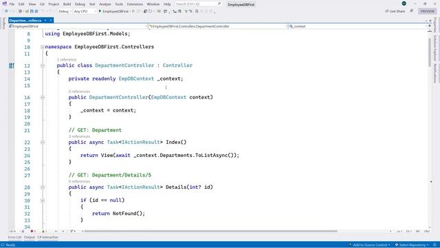Scaffolding CRUD Operations in ASP.NET Core MVC | Entity Framework | Database First Approach | شرح смотреть онлайн