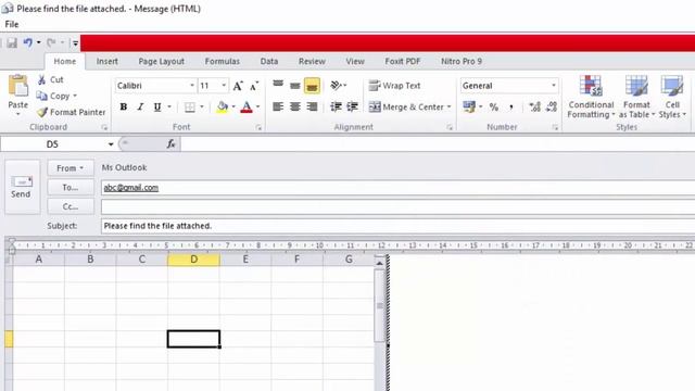 Insert a File into the body of an email Excel | Insert or embed a outlook mail in Excel смотреть онлайн