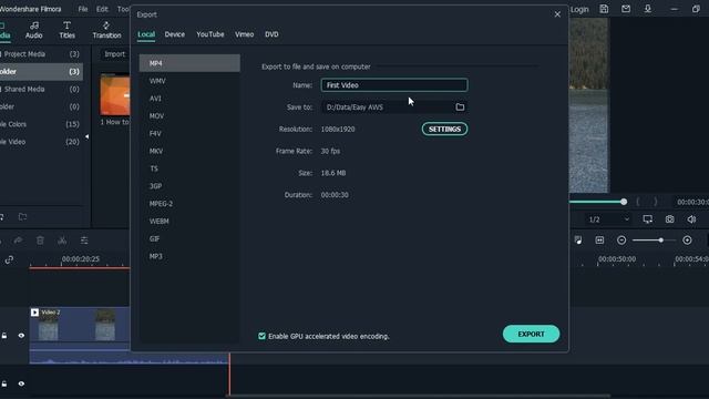 How To Save Video As .MP4 In Wondershare Filmora | How To Export Video in Filmora смотреть онлайн