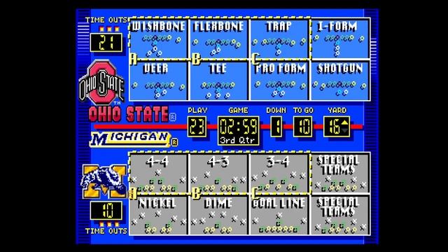 Bill Walsh College Football 95 | Buckeyes vs Wolverines смотреть онлайн