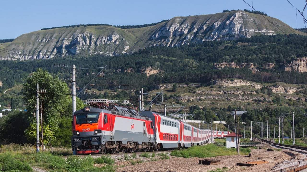 Минеральные Воды - Кисловодск. Рассвет из кабины машиниста. смотреть онлайн