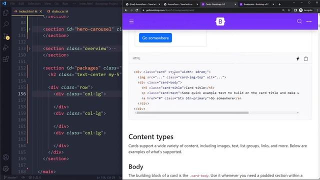 Bootstrap 5 Pricing Cards Section with Card Component смотреть онлайн