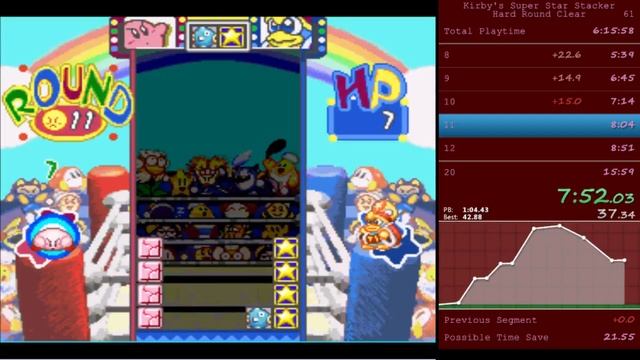 Kirby's Super Star Stacker Hard Round Clear 15m 22s смотреть онлайн