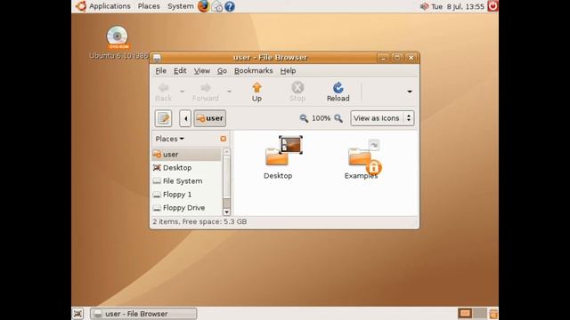 Звук запуска и выключения Ubuntu 6.10 смотреть онлайн