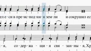Ирмосы Пасхи В. Старорусского в широком расположении