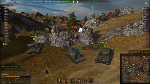 World Of Tanks /СТ-1/ Тактика боя на картах #4 (Тундра) смотреть онлайн