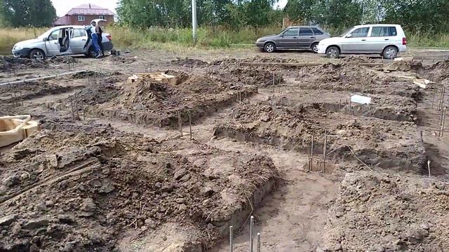 Строительство фундамента под дом в Морозово 2 смотреть онлайн