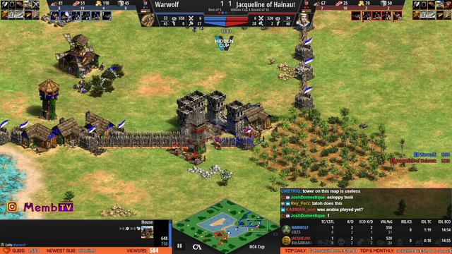 Hidden Cup 4 - WarWolf vs Jacqueline of Hainaut Round of 16 смотреть онлайн