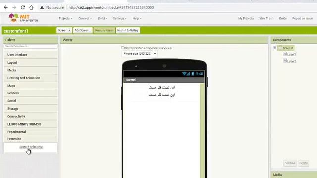 Add Custom Font Into App Invertor