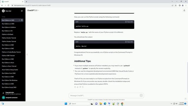 how to run python on command prompt windows 10 смотреть онлайн