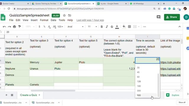 Quizizz : Part-03 Importing a quiz from Spreadsheet in Quizizz смотреть онлайн