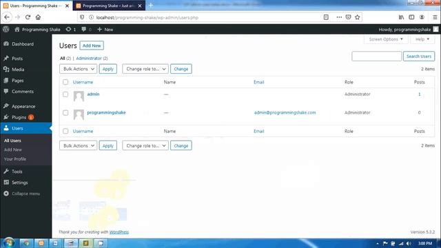 create admin user using code смотреть онлайн
