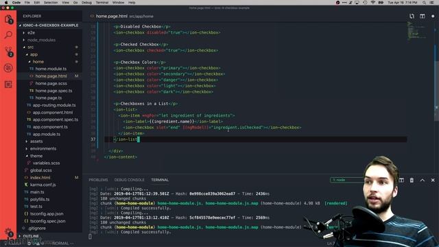 Ionic 4 Checkbox Tutorial смотреть онлайн