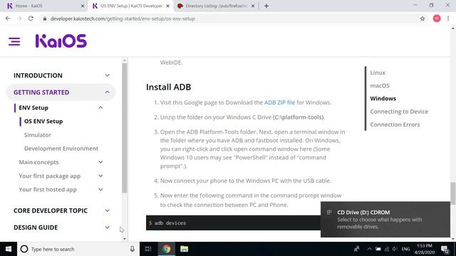Setting up your KaiOS developer environment смотреть онлайн