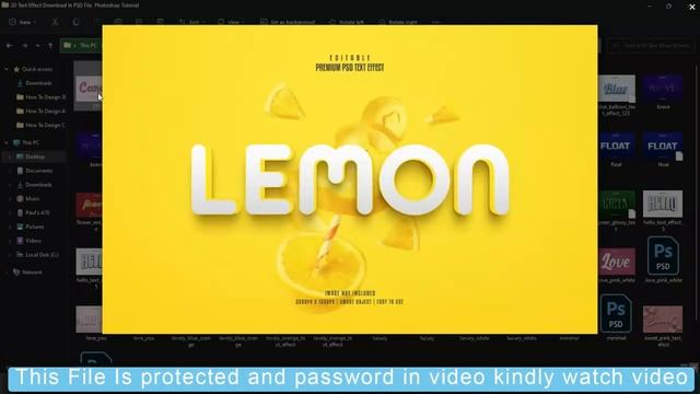 3D Text Effect Download In PSD File Photoshop Tutorial смотреть онлайн