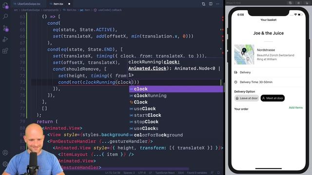 Uber Swipe to Delete - “Can it be done in React Native?” смотреть онлайн