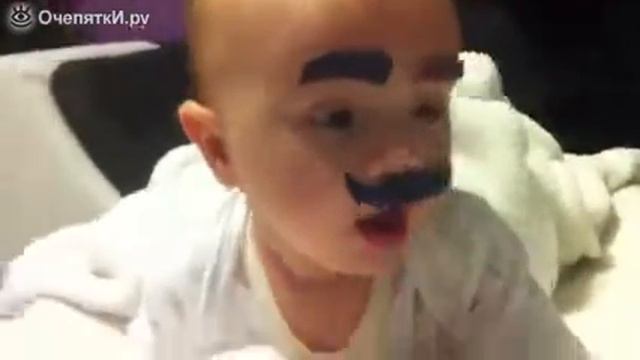 Когда оставили с папой !