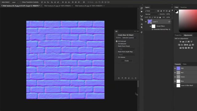 How to Generate Normal Map in Photoshop - Quick PS Tutorial смотреть онлайн