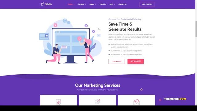 Silion - Digital Marketing WordPress Theme social media search engine optimization Minori смотреть онлайн