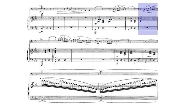 🎼Clemence de GRANDVAL - Valse Mélancolique [for FLUTE and HARP] - (Sheet Music Scrolling) смотреть онлайн