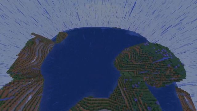 Minecraft crossing | World Curvature shader смотреть онлайн