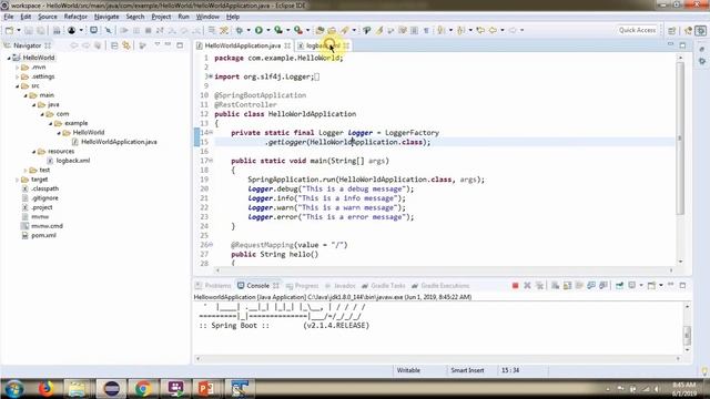 Configuring Logback in Spring Boot: Writing Logs to File Tutorial | Spring Boot logging смотреть онлайн