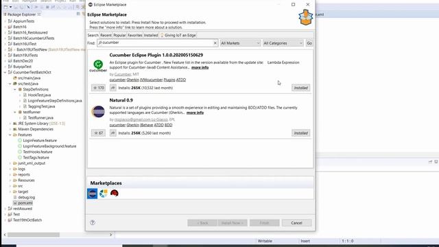 Installing Cucumber Plugins in Eclipse and Intellij IDEs смотреть онлайн
