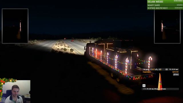 American Truck Simulator ? Возим новогодние подарки и выполняем Christmas Grand Giving Event 2019 смотреть онлайн