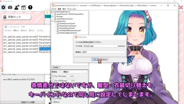 【Steam版VtubeStudio】 キーバインド設定／表情を切り替える(exp3.jsonファイル)を作る【ざっくり解説】