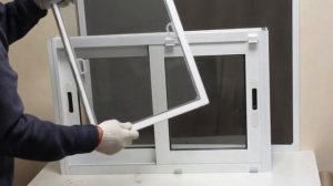 Москитная сетка на раздвижное окно   просто и недорого