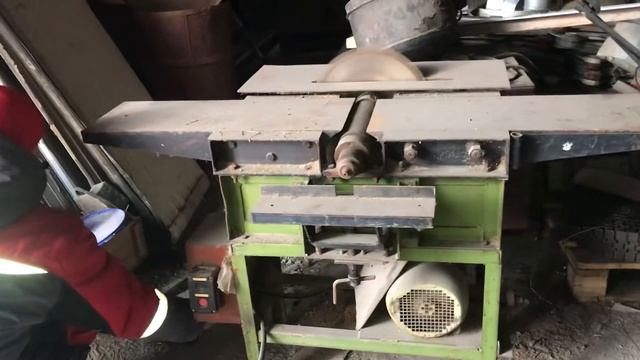 Циркулярная пила с фуганком , универсальный станок деревообработки смотреть онлайн