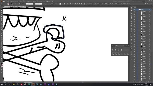 Adobe Illustrator урок | Рисуем череп в иллюстраторе | Tutorial Illustrator Scull