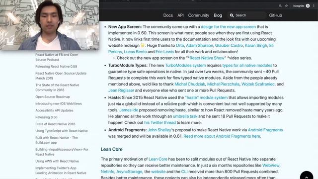 React Native 60 Blog Overview смотреть онлайн