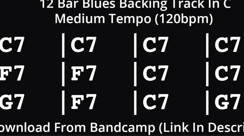 Минус для гитары До Мажор Шаффл 120bpm Bb Major Blues 12 тактовый квадрат