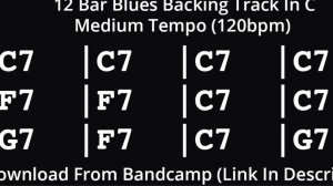 Минус для гитары До Мажор Шаффл 120bpm Bb major Blues 12 тактовый квадрат