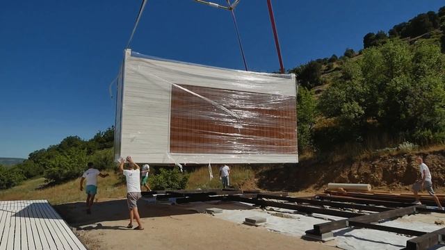 Доставка и установка дома площадью 68м2 от MMHouse. Севастополь смотреть онлайн