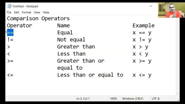 Python 12 | Stepwise | Comparison Operators | O/A Level | By ZAK смотреть онлайн