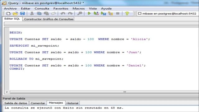 14 Postgresql TRANSACCIONES смотреть онлайн