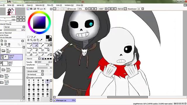 Geno x Reaper - Undertale Speedpaint смотреть онлайн