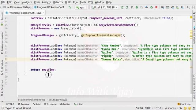 Fragment Recycler View with Tab Layout | Multi Pokemon List App | Adding Code to Fragment Part 5 смотреть онлайн
