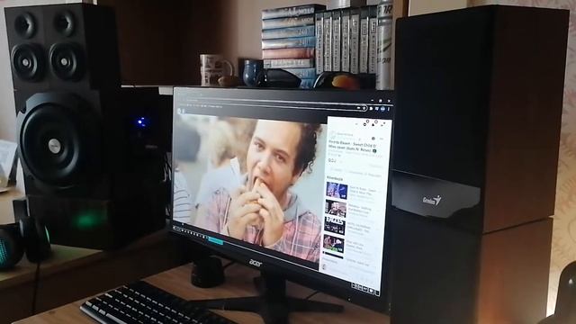 Trust Vigor 2.1 + Genius 1250B (RMS 90 Watt) Sound Test 5. смотреть онлайн