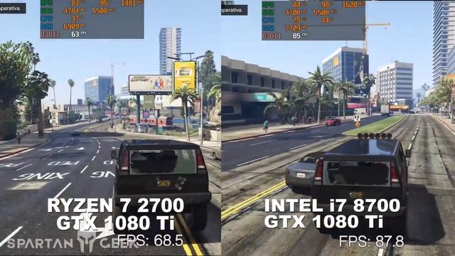 ? Ryzen 7 2700 ? Intel I7 8700 Con GTX 1080 Ti Comparativa ? FPS En Juegos ? | Review