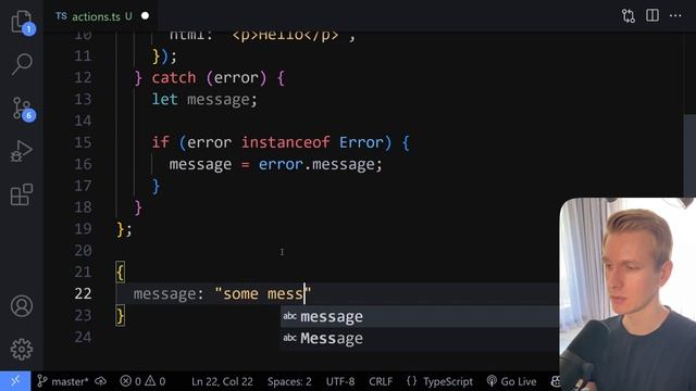 Use ‘unknown’ instead of ‘any’ in TypeScript (Try / Catch error handling) смотреть онлайн